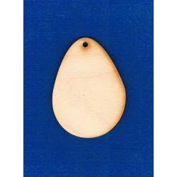 Jajko 6,5cm z otworem, sklejka 3mm